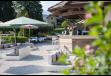 vue du bar restaurant la piscine - les chataigniers