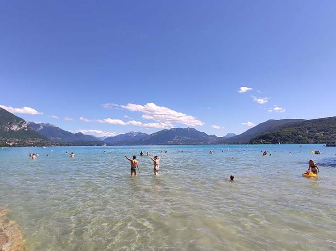 baignade lac annecy