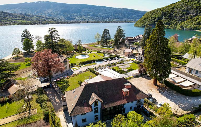 hotel le mouton bleu vue aérienne