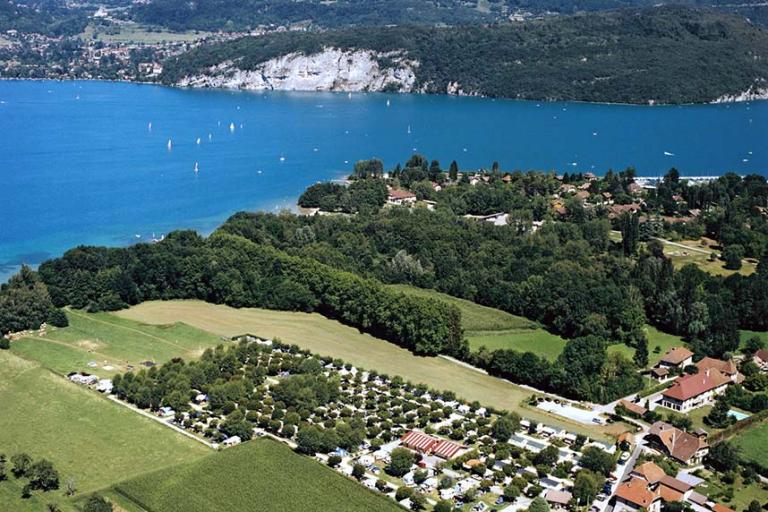 vue aerienne du camping