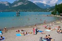 les plages lac annecy