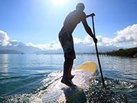 paddle sur le lac d'annecy