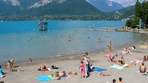 annecy plages