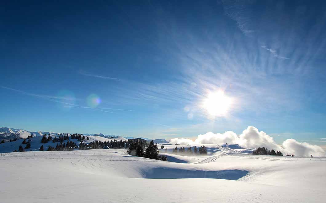 Station d'hiver au Lac d'Annecy